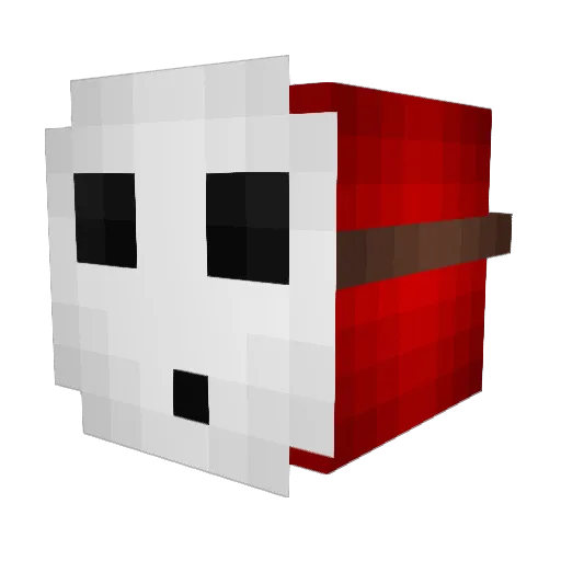 Diggershotline Minecraft avatar head, 3D render