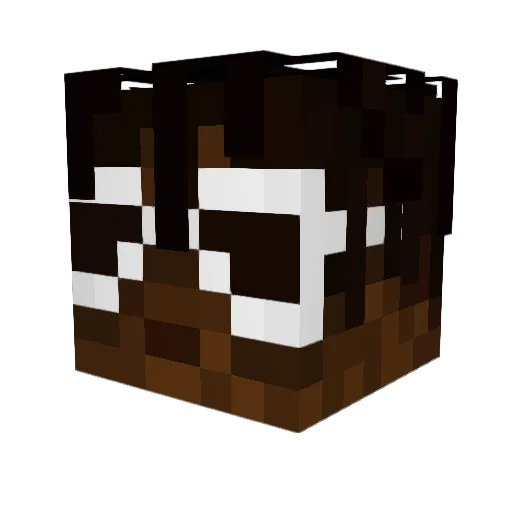 Diggerslammer Minecraft avatar head, 3D render