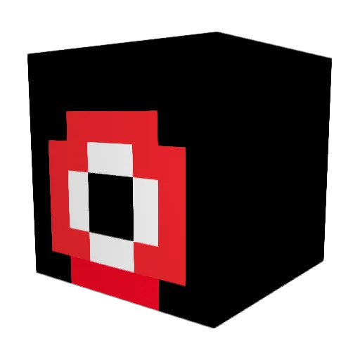 Diggery Minecraft avatar head, 3D render