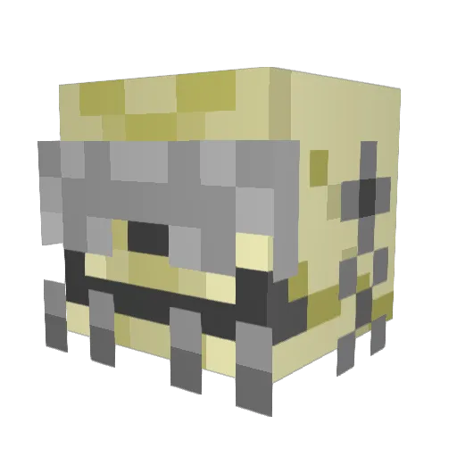 Diggletmol Minecraft avatar head, 3D render