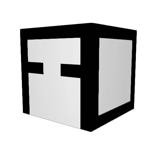 Diggletthick Minecraft avatar head, 3D render