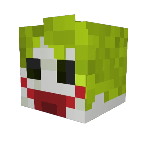 Diggstbh Minecraft avatar head, 3D render