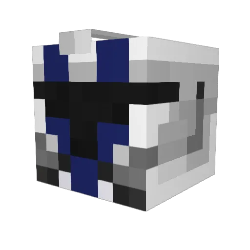 DigiARC Minecraft avatar head, 3D render