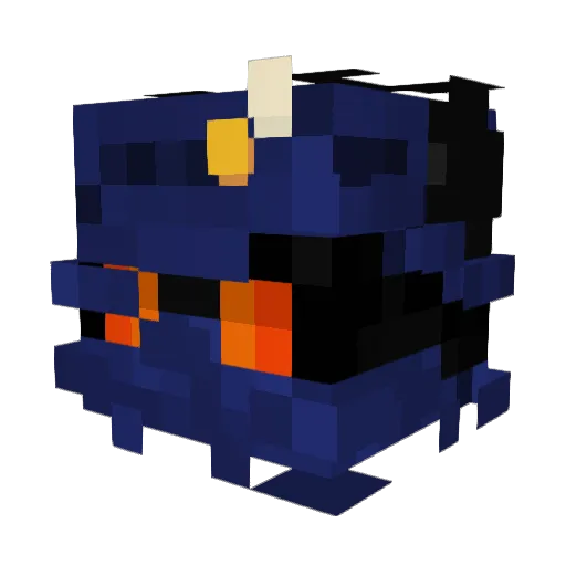 DigiDog44 Minecraft avatar head, 3D render