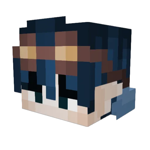 DigiKaisyn Minecraft avatar head, 3D render