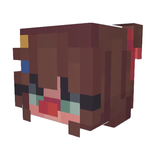 DigiKitty0223 Minecraft avatar head, 3D render