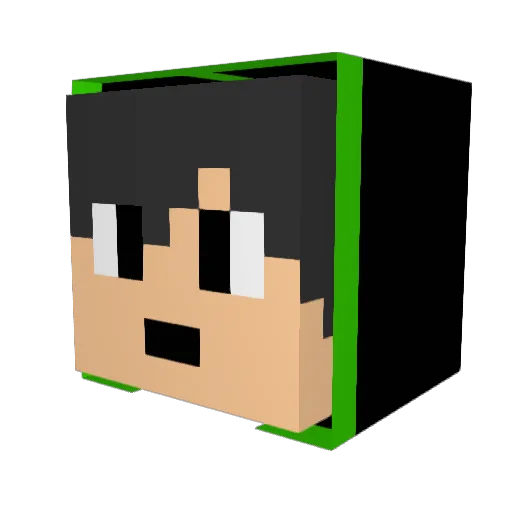 DigiSlothGames Minecraft avatar head, 3D render