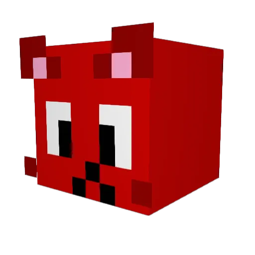 DigiTrix1 Minecraft avatar head, 3D render