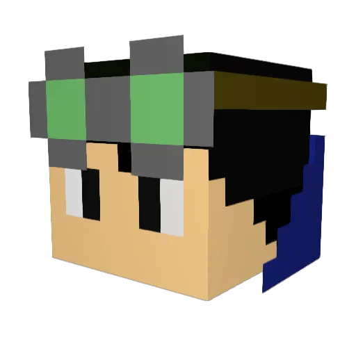 Digigamer0906 Minecraft avatar head, 3D render