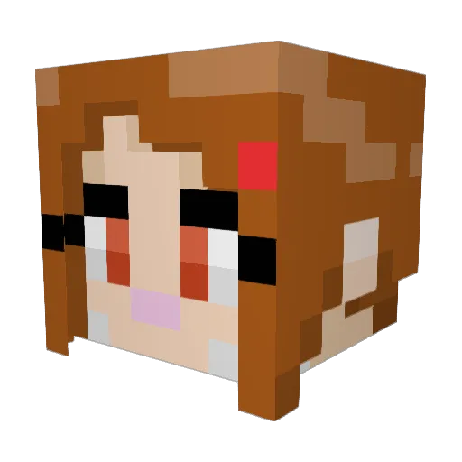 Digimon1fan Minecraft avatar head, 3D render