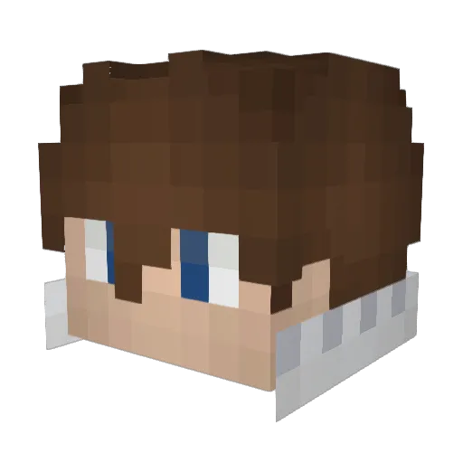 DigisaurusRex Minecraft avatar head, 3D render