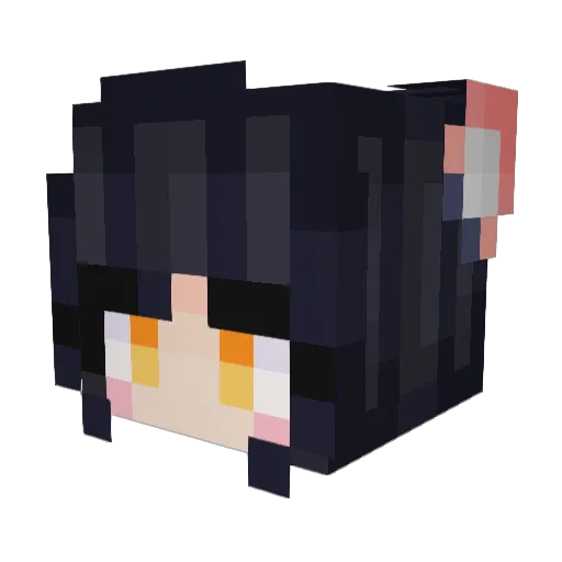 Digiscrub Minecraft avatar head, 3D render
