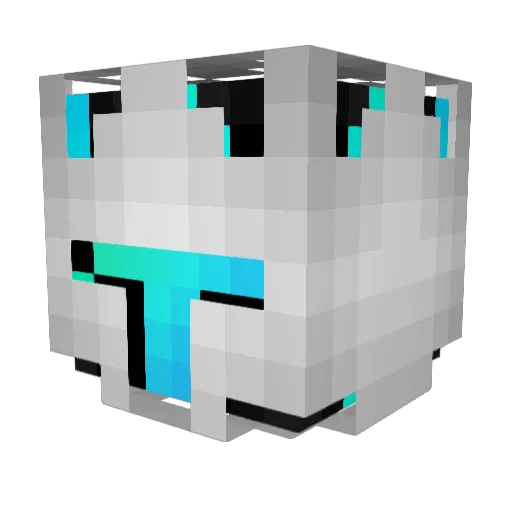 DigitalAbuse Minecraft avatar head, 3D render