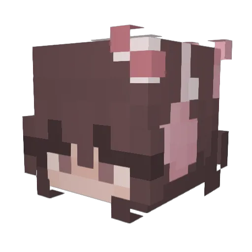 DigitalCorpse Minecraft avatar head, 3D render