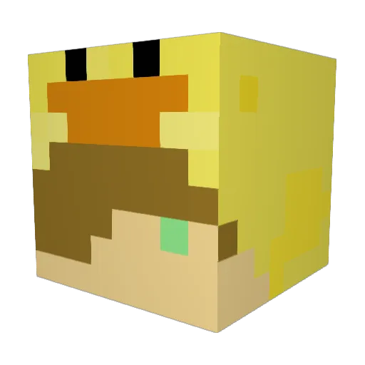 DigitalDangerDan Minecraft avatar head, 3D render