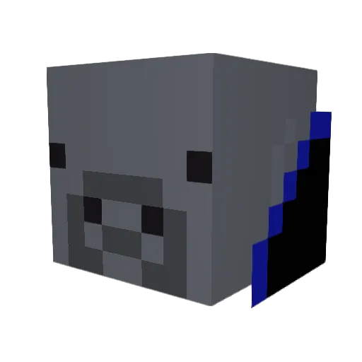 DigitalManatee Minecraft avatar head, 3D render