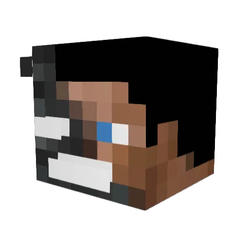 DigitalMolecule Minecraft avatar head, 3D render