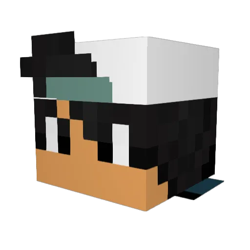 DigitalPsyco Minecraft avatar head, 3D render