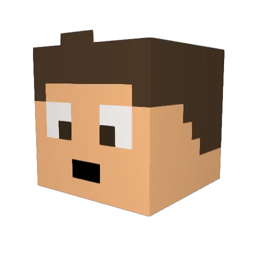 DigitalShadow476 Minecraft avatar head, 3D render