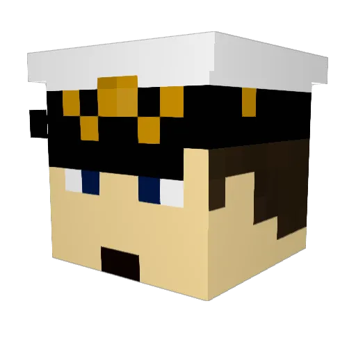 DigitalSpectre Minecraft avatar head, 3D render