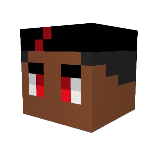 DigitalWays Minecraft avatar head, 3D render