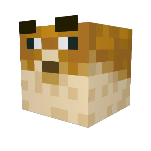 Digital_Pancake Minecraft avatar head, 3D render