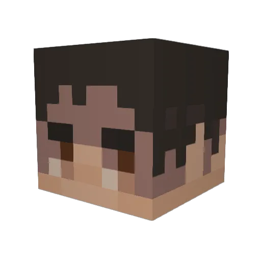 Digitalbaby Minecraft avatar head, 3D render