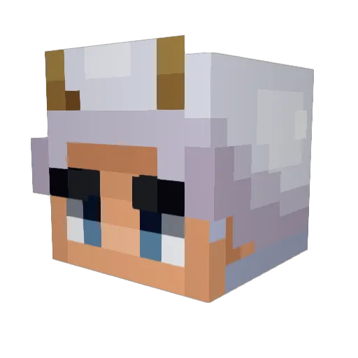 Digitalis_Vulpes Minecraft avatar head, 3D render