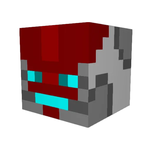 Digitalt8rs Minecraft avatar head, 3D render