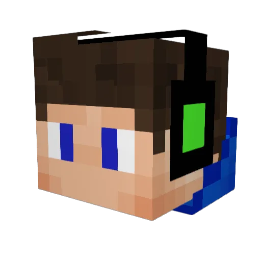 DigitizedYee Minecraft avatar head, 3D render