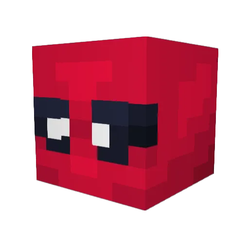 DigoZeppeli Minecraft avatar head, 3D render