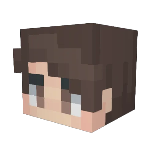 DigorDie Minecraft avatar head, 3D render