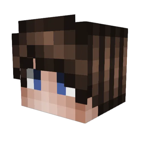 Digostoso Minecraft avatar head, 3D render