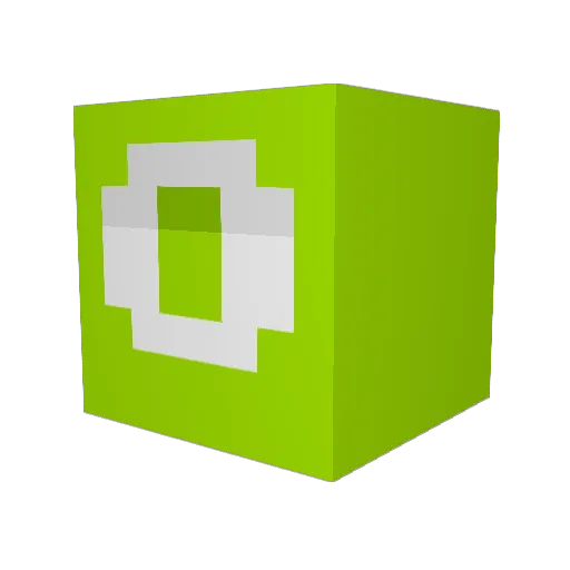 Digrid03 Minecraft avatar head, 3D render