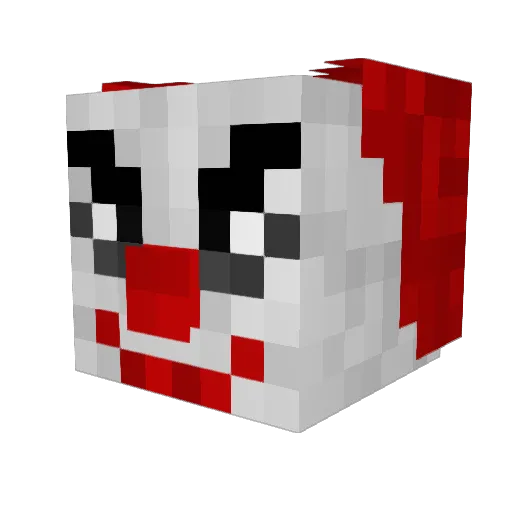 Diimera Minecraft avatar head, 3D render