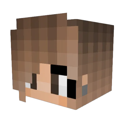 Diinaaa02 Minecraft avatar head, 3D render
