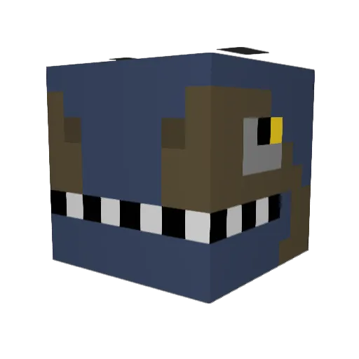 Diinoman465 Minecraft avatar head, 3D render