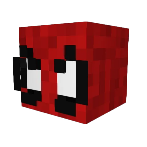 DiittZz Minecraft avatar head, 3D render
