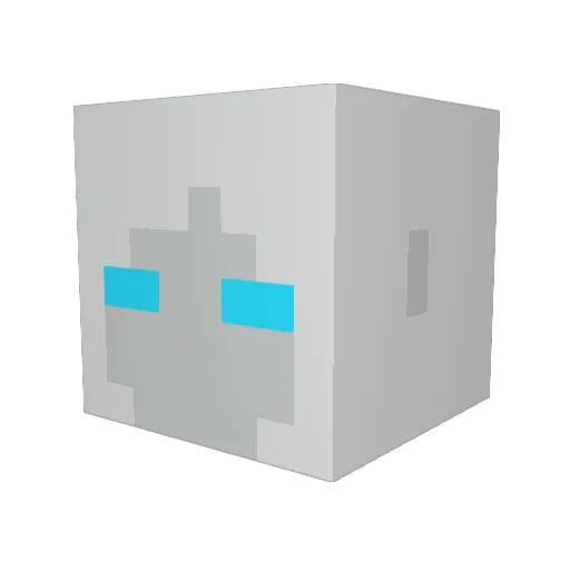 Diittin Minecraft avatar head, 3D render
