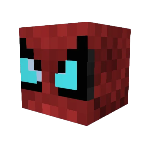 DikGt Minecraft avatar head, 3D render
