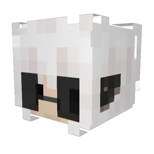 Dikai_per Minecraft avatar head, 3D render