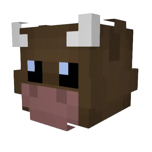 DikkeStier Minecraft avatar head, 3D render