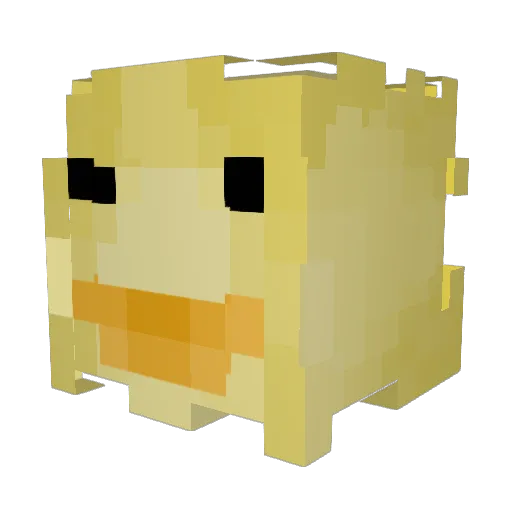 Dikkie_ Minecraft avatar head, 3D render