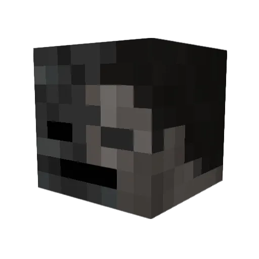 Dikoramit Minecraft avatar head, 3D render