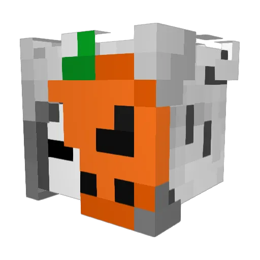 Diktatoren Minecraft avatar head, 3D render
