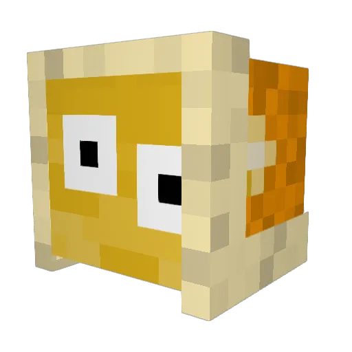 Dikvitt Minecraft avatar head, 3D render