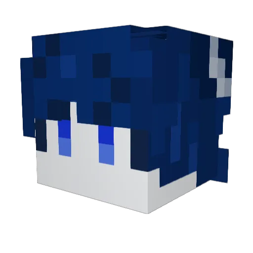 DilSnaps_ Minecraft avatar head, 3D render