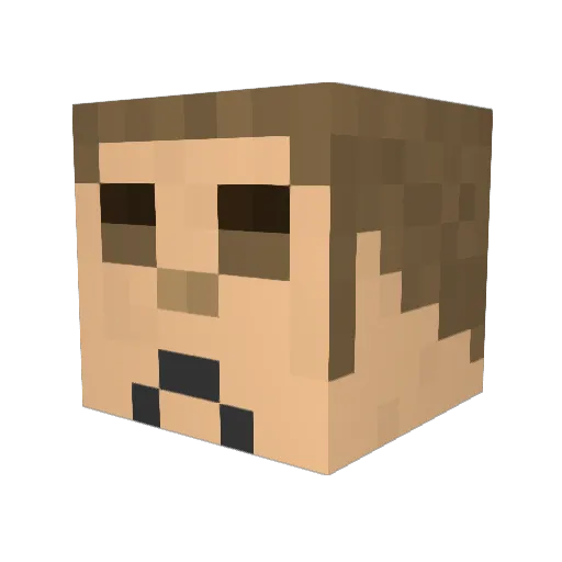 DilaudidSky Minecraft avatar head, 3D render