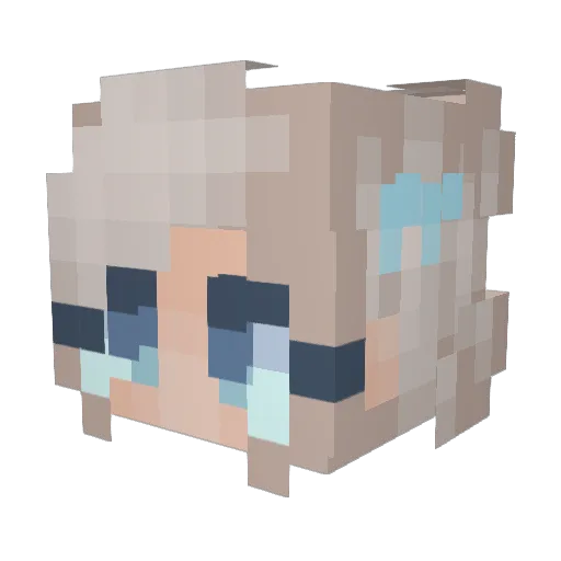 Dilbertlol Minecraft avatar head, 3D render