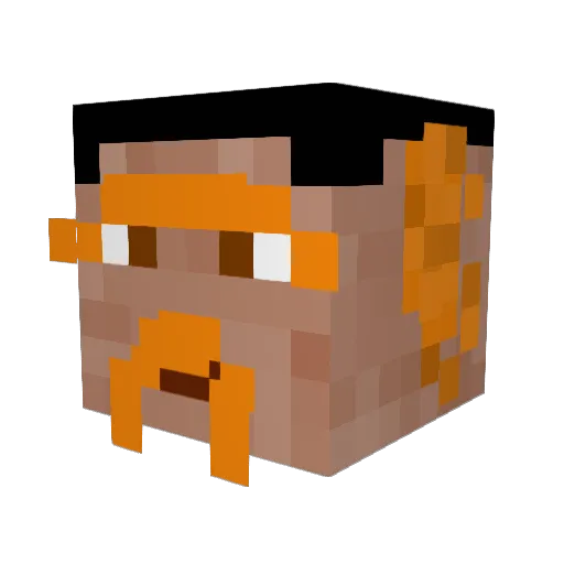 Dild0Enjoyer1414 Minecraft avatar head, 3D render